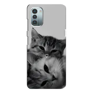 Чохол з малюнком кіт на Nokia G21 (Пара котів)