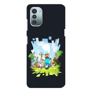 Чехол Майнкрафт на Nokia G21 (AlphaPrint) Minecraft (персонажи Minecraft)