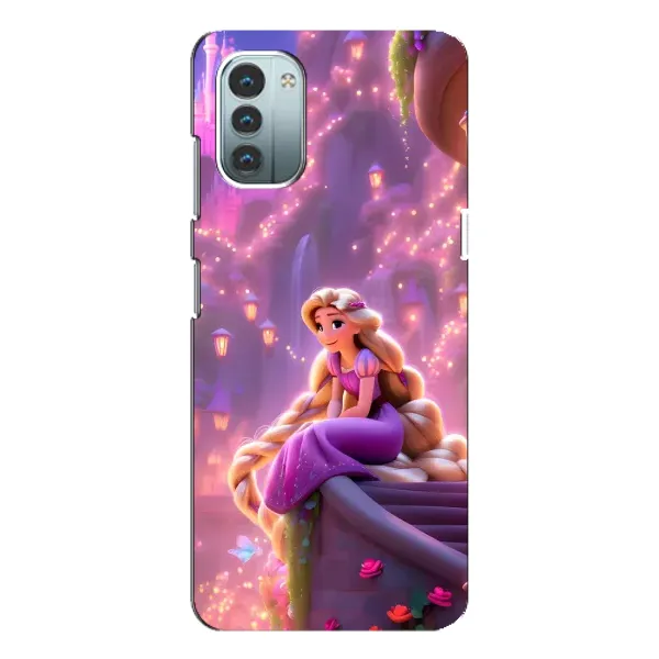 Чохол з принтом «Рапунцель у замку» для Nokia G21