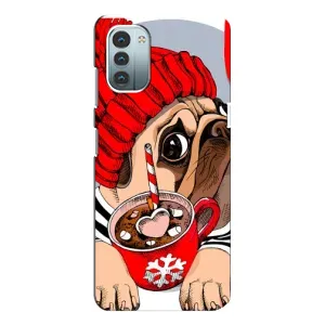 Чохли з собаками для Nokia G21 (VPrint) (Песик в шапці)
