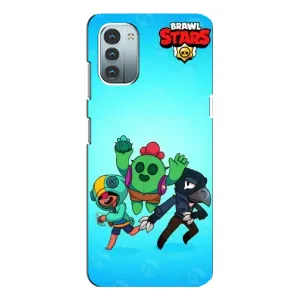 Чехлы Brawl Stars для Nokia G21 (AlphaPrint) (Тріо героїв)