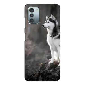 Чохол з Хаскі Nokia G21 - (AlphaPrint) (Вірний собака)