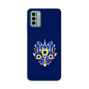 Чохли для Nokia G22 Укр. Символіка (AlphaPrint) (Квітковий Герб)