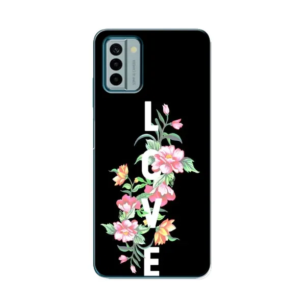 Чохол з принтом «Квіти LOVE» для Nokia G22 Чохол з принтом «Квіти LOVE» для Nokia G22