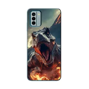 Чохол з картинкою 'Хижаки' для Nokia G22 (Вогняний динозавр)