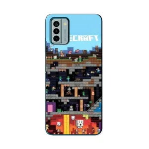 Чохол Майнкрафт на Nokia G22 (AlphaPrint) Minecraft (фон Minecraft)