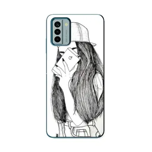 Чохол з друком для Nokia G22 - (Мода) (AlphaPrint) (Фото дівчини)