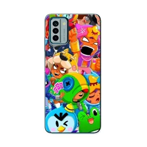 Чехлы Brawl Stars для Nokia G22 (AlphaPrint) (Герої Бравл Старс)