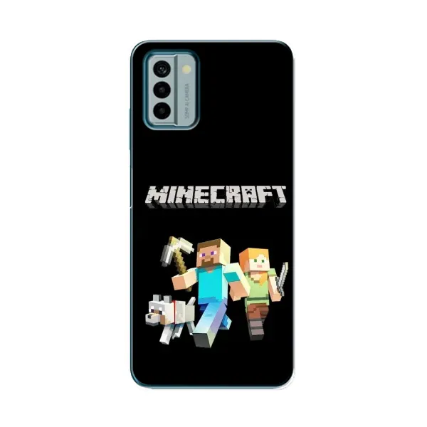 Чохол з принтом «герої Minecraft» для Nokia G22 Чохол з принтом «герої Minecraft» для Nokia G22