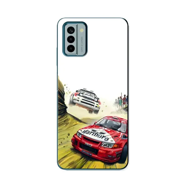 Чохол з принтом «Гоночні Тачки» для Nokia G22