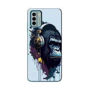 Чохол з Мавпами Nokia G22 - (AlphaPrint) (Горила в навушниках)