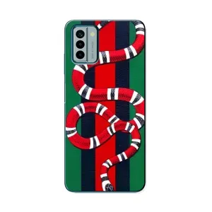 Чохли  GUCCI для Нокіа G22 (AlphaPrint) (Gucci змія)