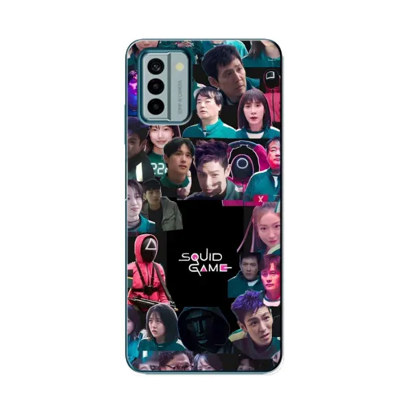 Чехол с принтом «Коллаж Игра кальмара» для Nokia G22