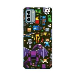 Чохол Майнкрафт на Nokia G22 (AlphaPrint) Minecraft (Колаж Майнкрафт)