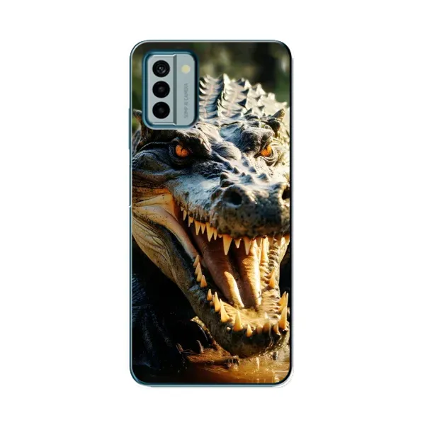 Чехол с принтом «Опасный крокодил» для Nokia G22 Чехол с принтом «Опасный крокодил» для Nokia G22