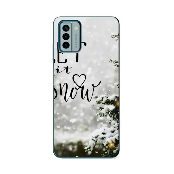 Чехол с принтом «Let it snow» для Nokia G22