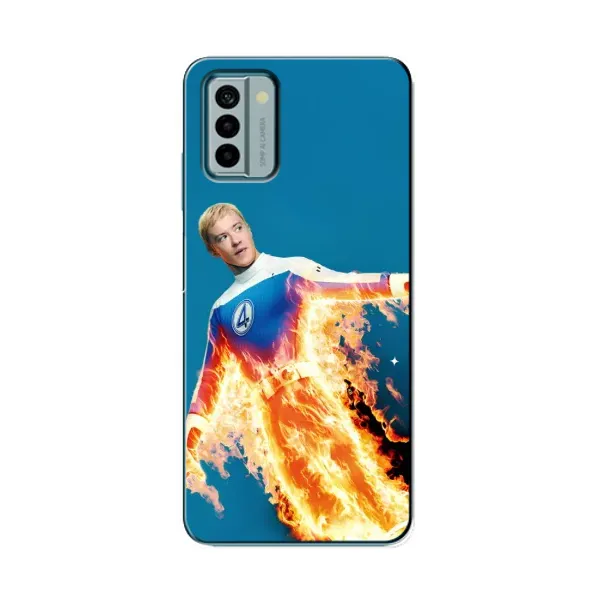 Чохол з принтом «Людина-факел у вогні» для Nokia G22