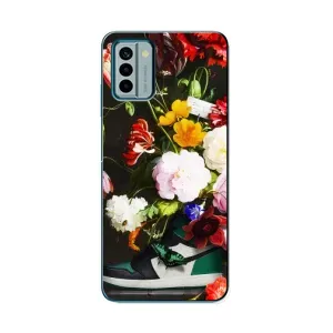Бренднові Чохли для Nokia G22 - (PREMIUMPrint) (Nike цветы)