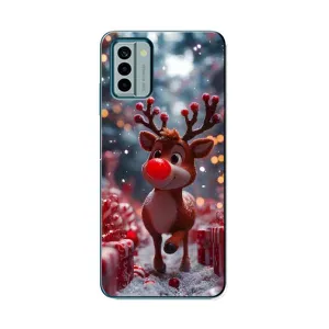 Яскравий чохол для Nokia G22 з Зимові Оленята (Олень серед подарунків)