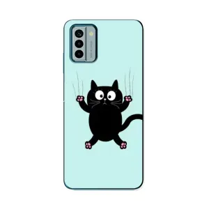 Чехол с принтом для Nokia G22 (AlphaPrint) Модные коты (Падающий кот)