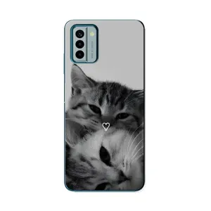 Чехол с рисунком кот на Nokia G22 (Пара котов)