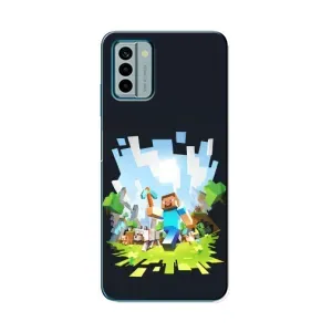 Чохол Майнкрафт на Nokia G22 (AlphaPrint) Minecraft (персонажі Minecraft)