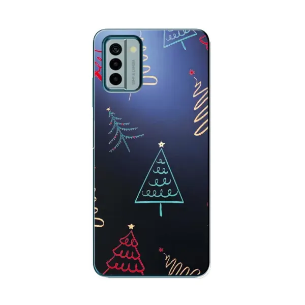 Чехол с принтом «Рождественские елки» для Nokia G22