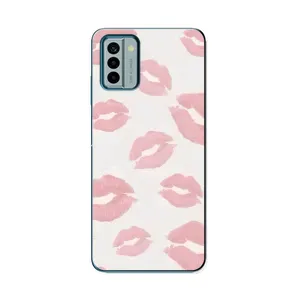Чехол с розовым рисунком для Nokia G22 (Розовые губы)