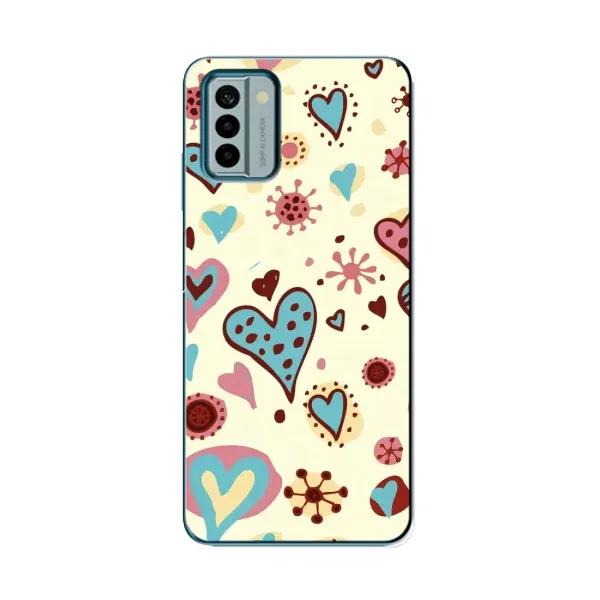 Чохол з принтом «Сердечки» для Nokia G22 Чохол з принтом «Сердечки» для Nokia G22