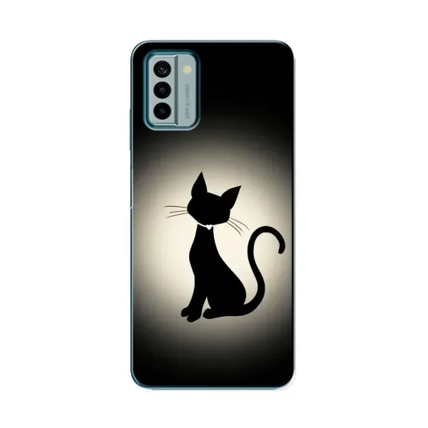 Чехол с принтом «Силуэт котика» для Nokia G22