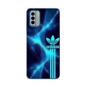 Чохли Адидас для Nokia G22 (AlphaPrint) (Синій Адідас)