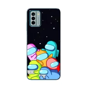 Чохли Амонг Ас для Nokia G22 (AlphaPrint) (Скіни в космосі)