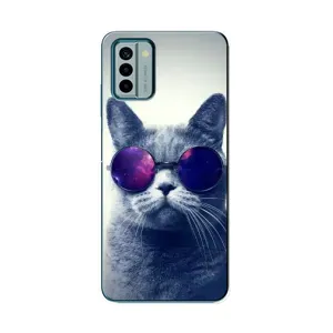 Чехол с принтом для Nokia G22 (AlphaPrint) Модные коты (Стильный кот)