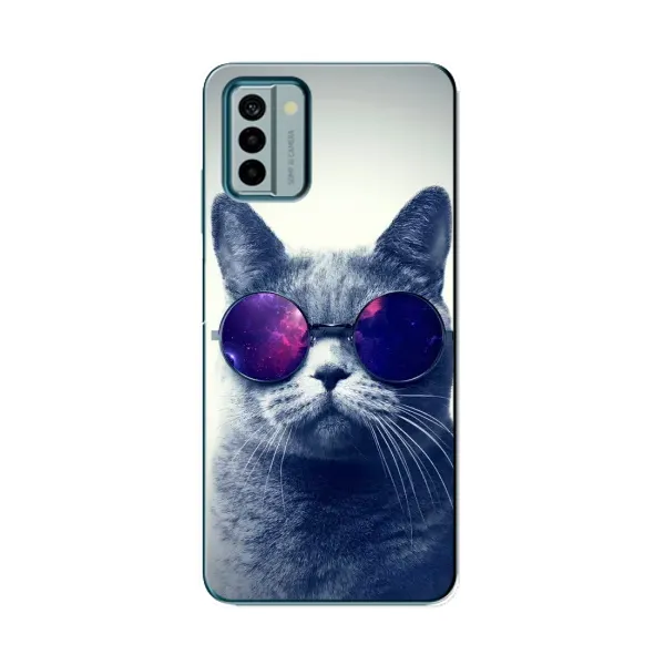 Чехол с принтом «Стильный кот» для Nokia G22