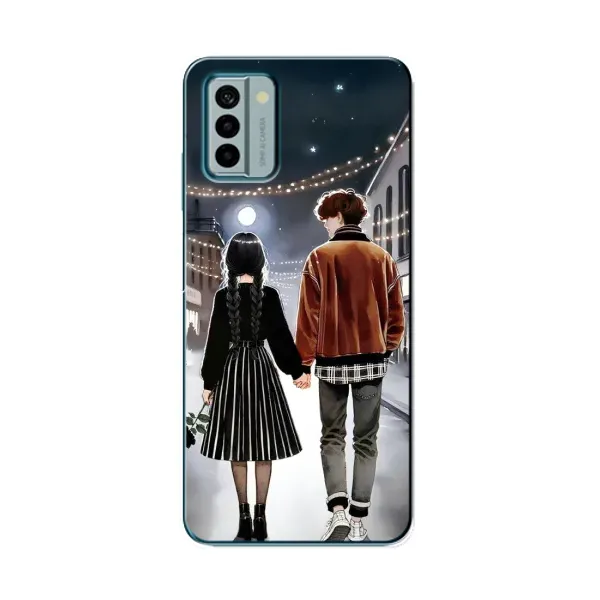 Чохол з принтом «Венздей та Тайлер» для Nokia G22 Чохол з принтом «Венздей та Тайлер» для Nokia G22