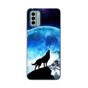 Захисні чохли для Нокіа G22 (AlphaPrint) (ХІТ продаж) ВОВК (Вовк на місяць)