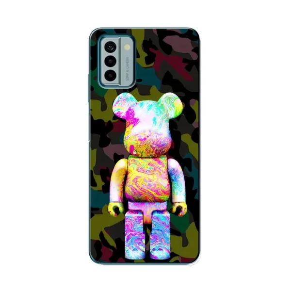 Чохол з принтом «Яскравий Bearbrick» для Nokia G22
