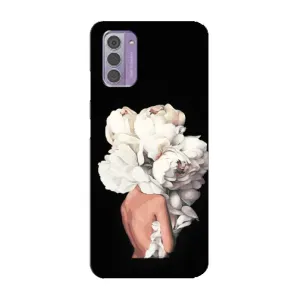 Чехлы (ART) Цветы на Nokia G42 (VPrint) (Білі квіти)