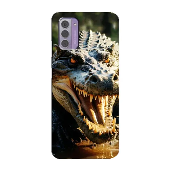 Чехол с принтом «Опасный крокодил» для Nokia G42