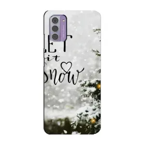 Новорічні, Святкові Чохли для Nokia G42 - 2024 год (Let it snow)