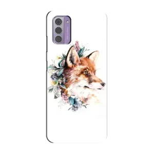 Чохли з картинкою Лисичка для Nokia G42 (VPrint) (Лиса в квітах)
