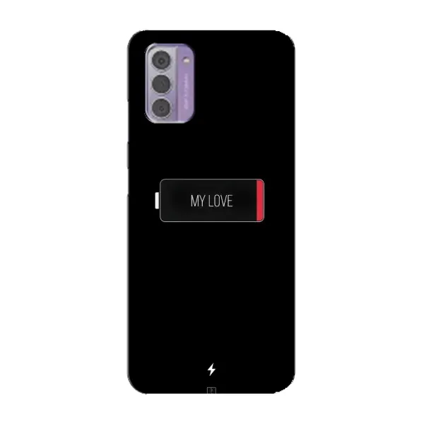 Чохол з принтом «Love battery» для Nokia G42