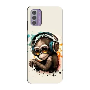 Чохол з Мавпами Nokia G42 - (AlphaPrint) (Макака в навушниках)