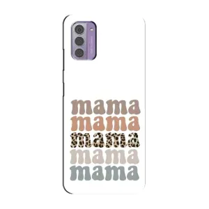 Чехол с принтом «Текстовый коллаж мама» для Nokia G42