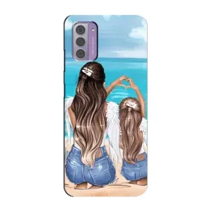 Чохол з друком для Nokia G42 - (Мама з дитинкою) (AlphaPrint) (Мама з донькою)