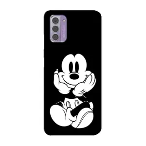 Міккі Маус чохол для Nokia G42 (AlphaPrint - Мультяшні) (Маус на чорному)