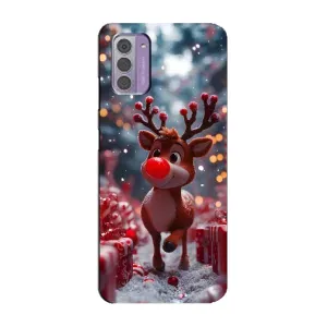 Чехол с принтом «Олень среди подарков» для Nokia G42