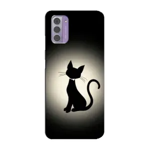 Чохол з принтом для Nokia G42 (AlphaPrint) Модні коти (Силует котика)
