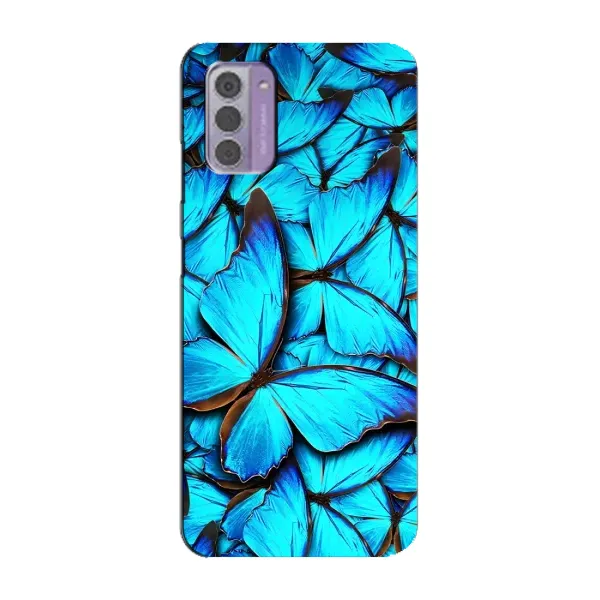 Чохол з принтом «Сині метелики» для Nokia G42