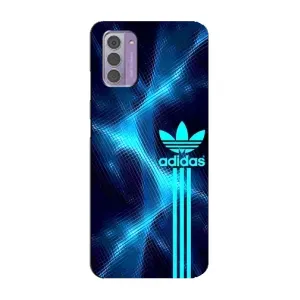 Чохли Адидас для Nokia G42 (AlphaPrint) (Синій Адідас)